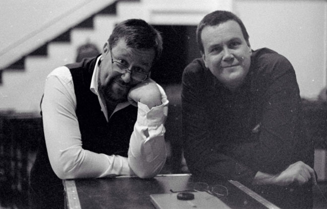 Gavin Sutherland and Martin Fenton in Abbey Road Studio 2.